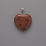 Obsidian Heart Pendant, diameter 20×20×6 mm, length 28 mm +/-