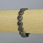 Hematite Bracelet, matte black color, diameter 12×4.5 mm, length 18 cm +/- (stretch)