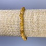 Faceted Citrine Cube Bracelet, 5 mm diameter, 18 cm length, stretch