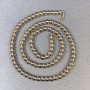Smoky Topaz Beads, Smooth Round Balls 4–5 mm on Thread, Length 37 cm+