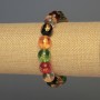 Stretch bracelet with smooth glass beads, 12 mm diameter, 18 cm length