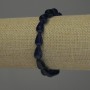 Toned quartz drop bracelet 12x8 mm, length 18 cm, stretch