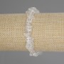 Bracelet Mountain Crystal Chip, diameter 6-9×3-6 mm, length 18 cm, stretch