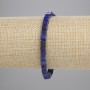 Lapis Lazuli Cube Bracelet 4.5×4.5 mm, 18 cm length, stretch