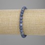 Sponge coral bracelet with smooth beads, 6 mm diameter, 18 cm length, stretch