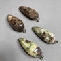 Pendant with natural Picasso Jasper stone 50x20mm (+-)