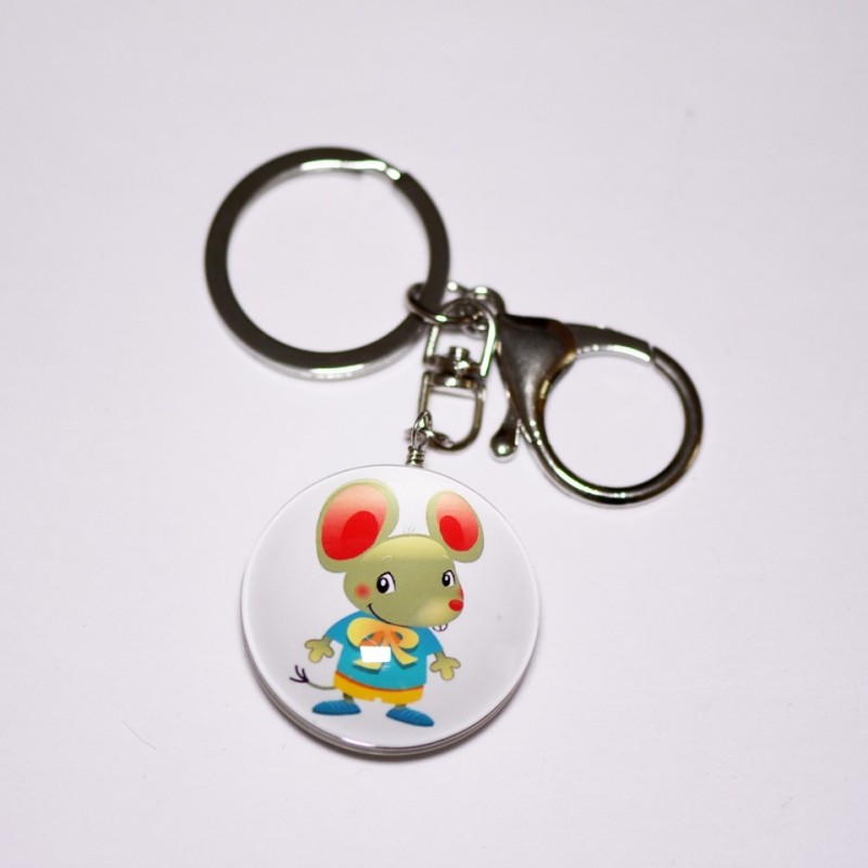 Keychain 'Misha', diameter 4×3 cm, length 9.5 cm