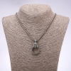 Punk Goth Pendant: Paw with Ring 24x6mm on a chain, length 65cm