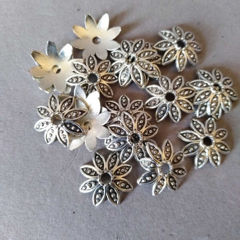 End cap 0.8x13 mm, finish silver, packaging 20 g +/- 20 pcs