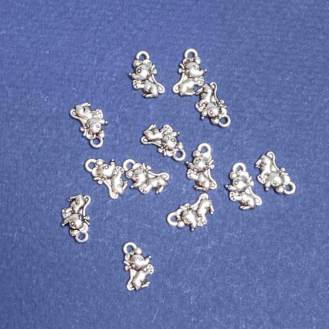 Pendant Findings 'Mouse' 6×12mm