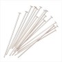 Pin Finding, 50 mm length, nail-head cap, bright metal, 0.25 kg