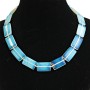Moonstone Necklace Rectangular 18×26 mm, 47 cm long